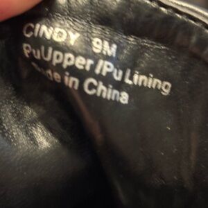 Black PU Upper Shoes